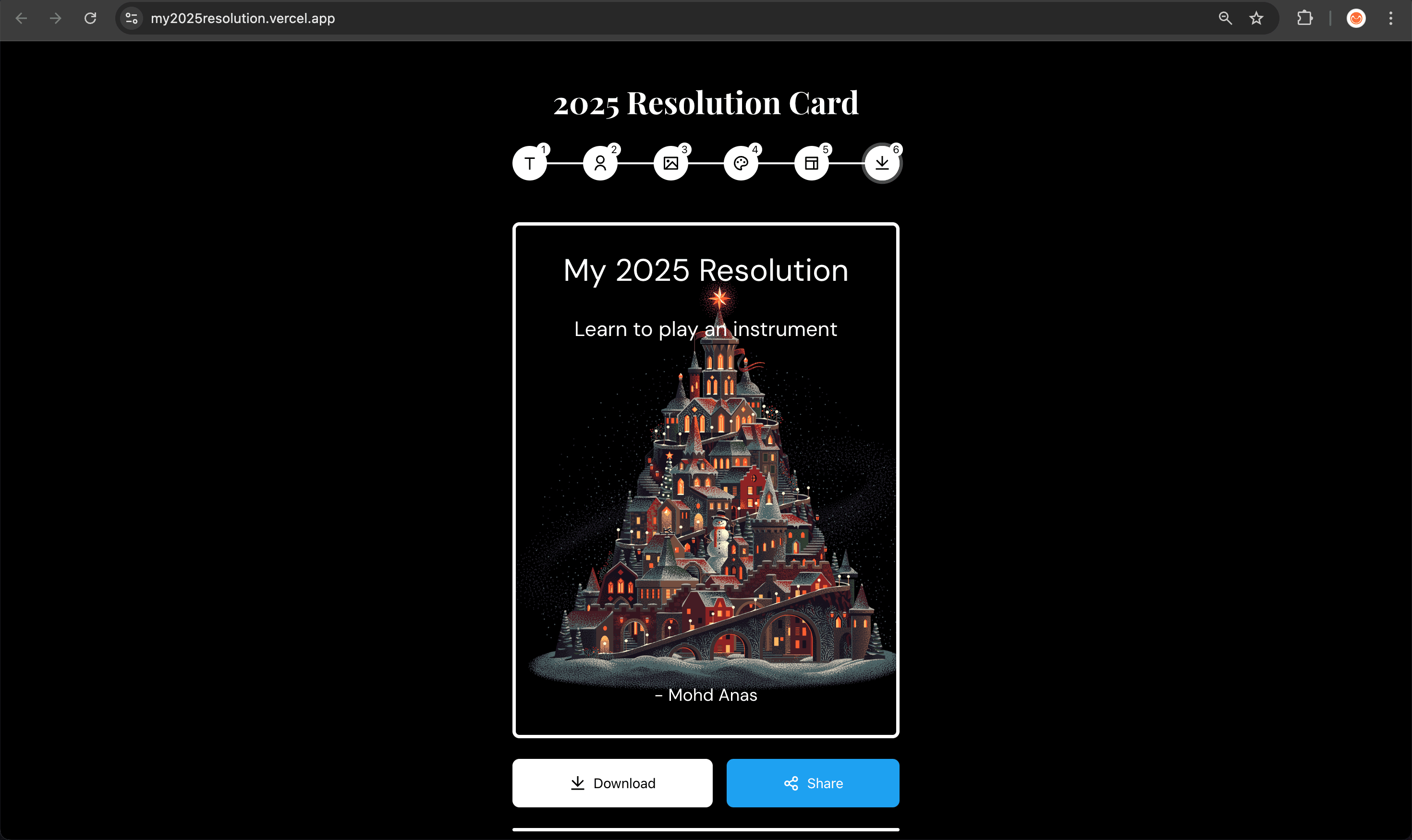 Resolution Card Maker